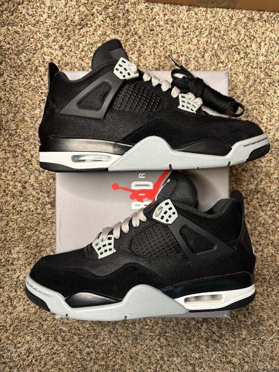 Jordan Other - Air Jordan 4 Retro SE Black Canvas Size 8.5 men’s, Authenticated